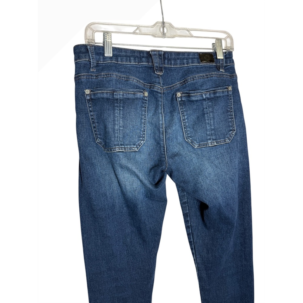 DEMOCRACY Jeans Sizeβ 6 Seamless Ankle Skimmer Jeans Dark Wash Raw Hem ππ - Picture 4 of 7
